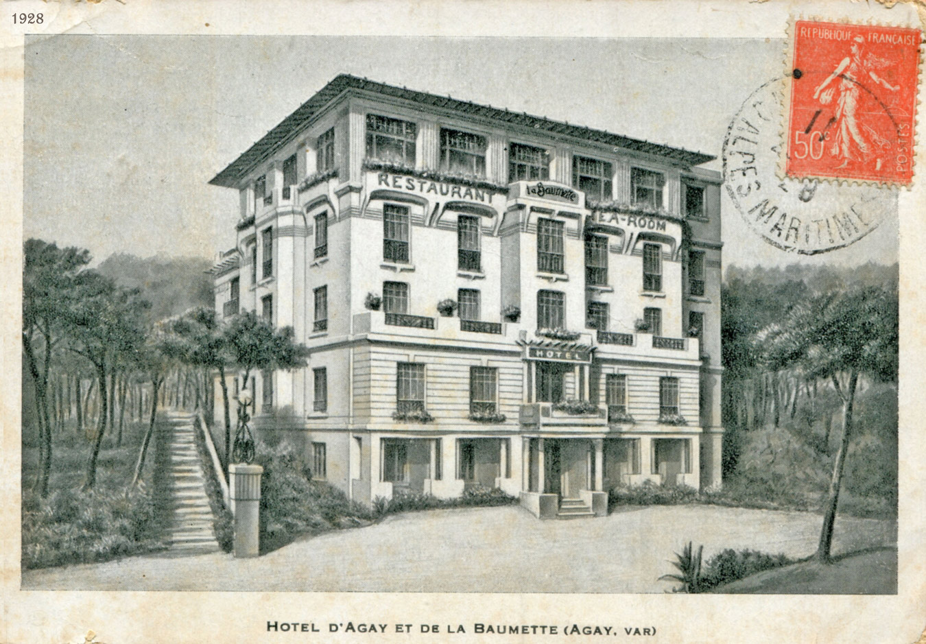 L'HOTEL DE LA BAUMETTE  l'ouverture en 1928 