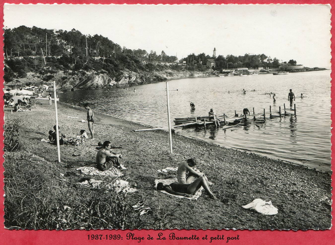 La plage de la Baumette en 1937