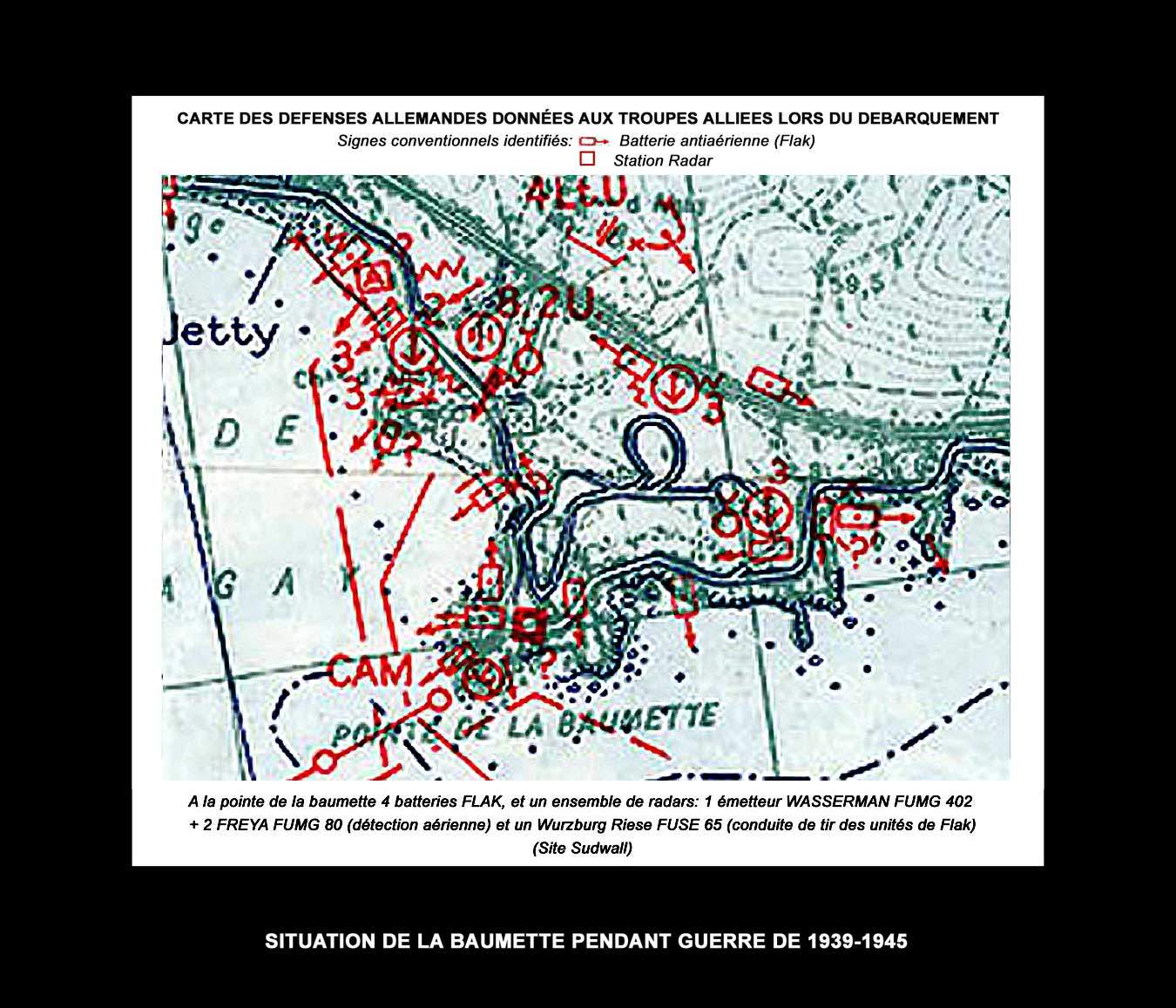 1939-1945 Plan dfenses allemandes